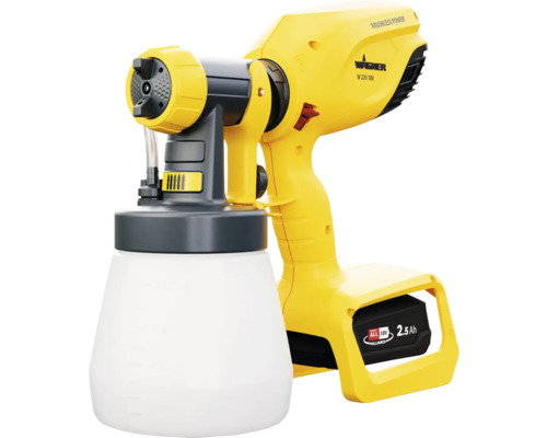 Wagner Système de pulvérisation de peinture sans fil Wood&Metal Sprayer W 250 18V Système de pulvérisation de peinture avec batterie