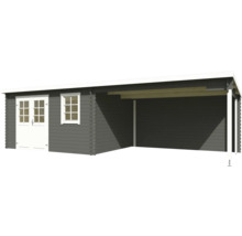 Abri de jardin en bois avec carport