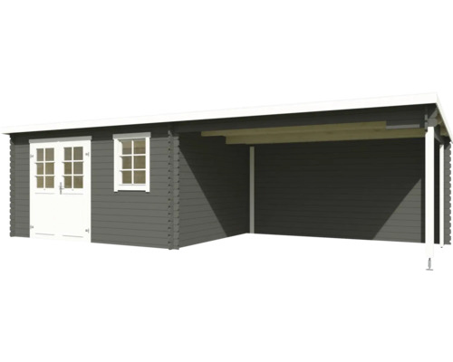 Abri de jardin en bois avec carport