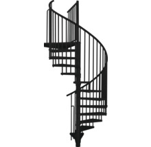 Metallwendeltreppe mit Geländer