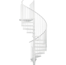 Weisse Wendeltreppe aus Metall