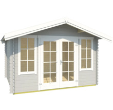 Abri de jardin en bois avec fenêtres et double porte