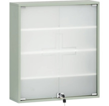Armoire à pharmacie avec portes en verre et serrure