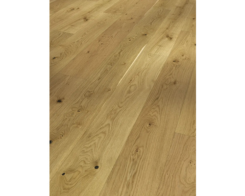 Verlegter Holzboden aus Eiche