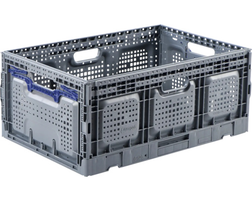 Boîte en plastique grise avec poignées