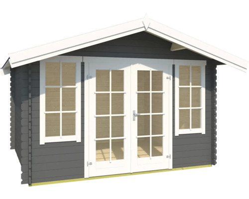 Abri de jardin avec double porte et fenêtres