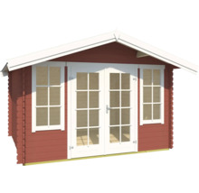 Abri de jardin avec porte double et fenêtres