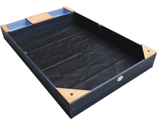 Jardinière surélevée en bois avec film de plantation