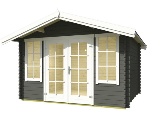 Abri de jardin avec double porte et fenêtres