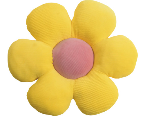 Coussin décoratif en forme de fleur avec six pétales