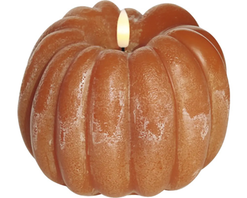 Dekorative Kürbiskerze für Herbstdekoration