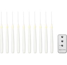 Dix bougies LED sans fil avec télécommande