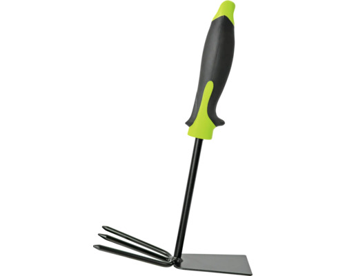 Gartenkralle mit drei Zinken und Griff