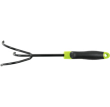 Gartenkralle mit drei Zinken und ergonomischem Griff