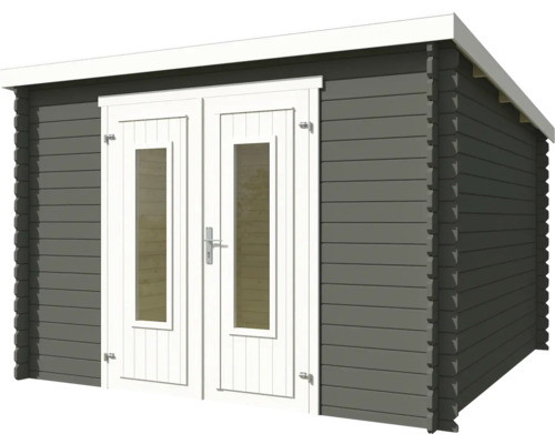 Abri de jardin avec double porte et fenêtres