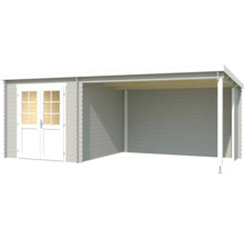 Abri de jardin avec double porte et annexe