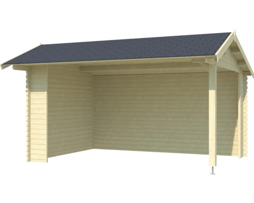 Holzunterstand mit Dach