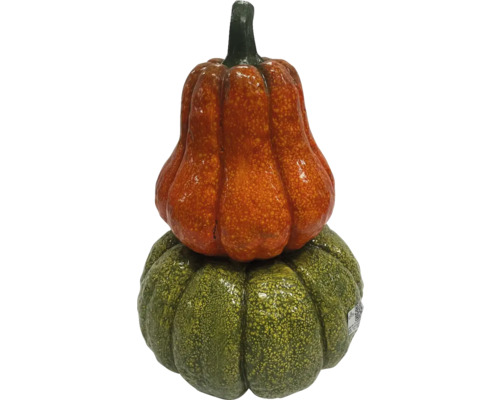Combinaison décorative de deux citrouilles