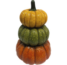 Dekorative Kürbis-Pyramide für die Herbstdekoration