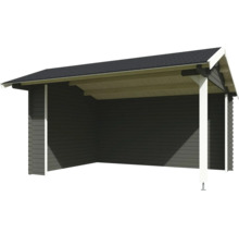 Holzunterstand mit Dach für den Garten