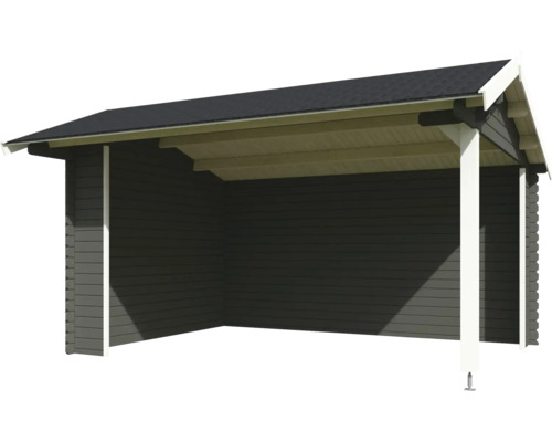 Holzunterstand mit Dach für den Garten