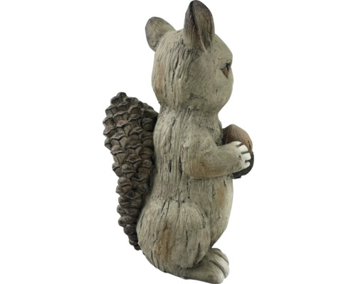 Dekorative Eichhörnchenfigur für den Garten, aus Steinzeug gefertigt