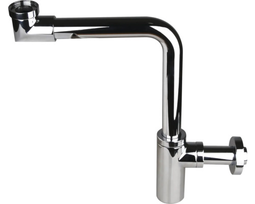 Siphon en chrome pour lavabo