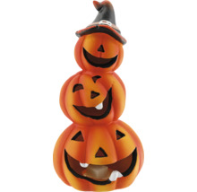 Dekorative Halloween Kürbis Laterne mit Hexenhut für Teelichter