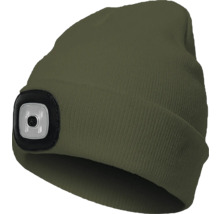 Bonnet avec lampe frontale intégrée