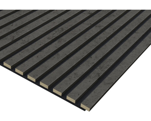 Panneau décoratif avec surface rainurée