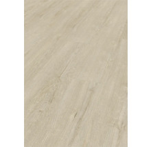 Sol stratifié clair avec aspect bois.