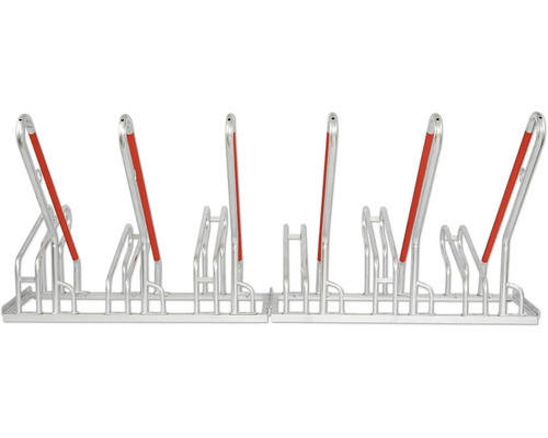 Fahrradständer für sechs Fahrräder aus Metall