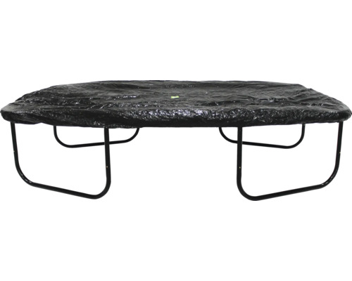 Trampoline de jardin recouvert d''une bâche noire
