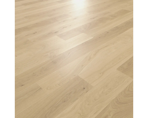 Parkett Eiche Landhausdiele 1800 x 207 x 14 mm Heller Holzboden aus Parkett verlegt