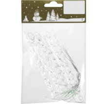 Verpackung mit durchsichtigen Eis-Zapfen zur Dekoration