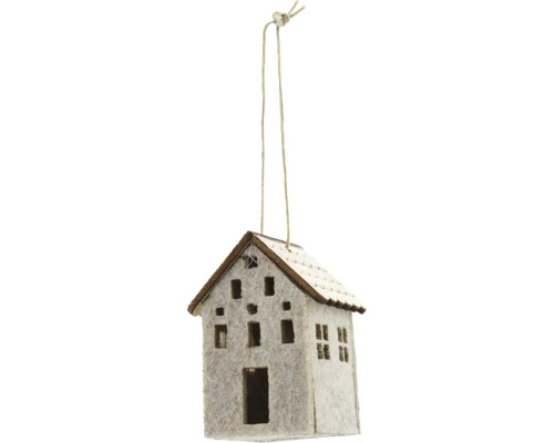 Dekoratives Haus zum Aufhängen als Weihnachtsdekoration