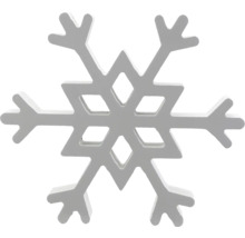 Dekorativer Schneeflockenanhänger aus Holz