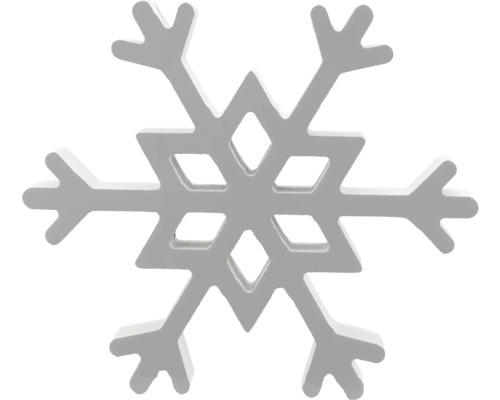 Dekorativer Schneeflockenanhänger aus Holz