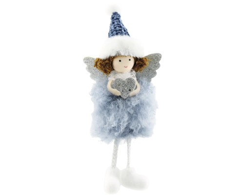 Ange décoratif avec bonnet et ailes comme décoration de Noël