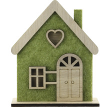 Dekoratives Haus aus Holz mit Herzfenster für Innendekoration