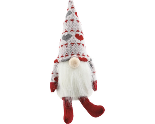 Figurine décorative nain avec bonnet et barbe