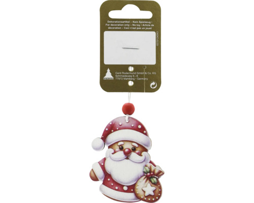 Santa Claus Christbaumschmuck auf Verpackung