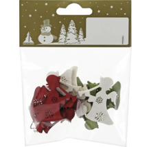 Packung mit hölzernen Weihnachtsfiguren von Geroma