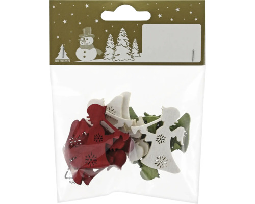 Packung mit hölzernen Weihnachtsfiguren von Geroma