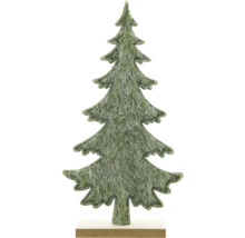 Dekorativer Tannenbaum aus Filz auf Holzsockel