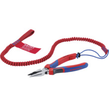 Knipex Kombinationszange mit Spiralkabel und Fangschlaufe