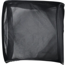 Panier à linge noir en tissu maille