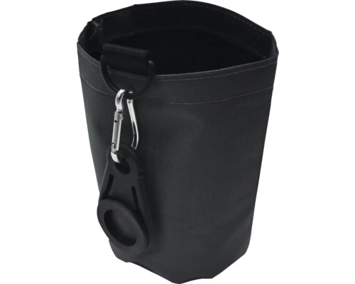 Lestage pour housses de protection lot de 4 Sac à friandises noir avec mousqueton de fixation