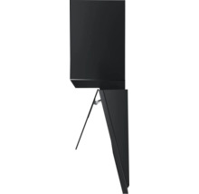 Meuble sous-lavabo noir avec matériel de fixation