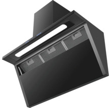 Hotte d''extraction murale avec éclairage LED et filtres à graisse métalliques